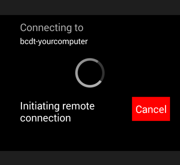 Remote Desktop Connecting