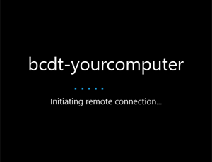 Remote Desktop Connecting