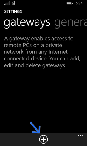 Remote Desktop Gateway Setting